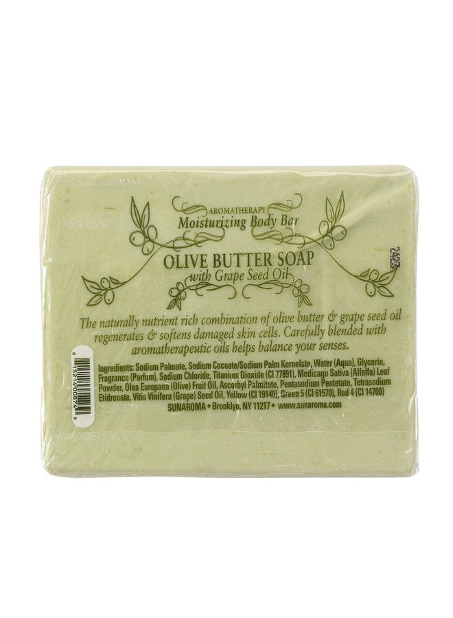 Sunaroma Olive Butter Soap (5 oz) - Balance your Senses with Aromatherapy - Grape Seed Oil to Unwind & Relax - Paraben and Sulfate Free, Made in the USA - Image 2